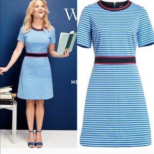 Draper James Blue Striped Dress